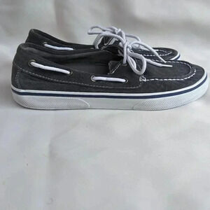 Thom McAn Lace Tie Sneakers Canvas Slip on Shoes Vacation Beach Women's 10